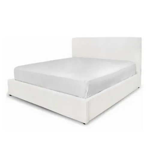 Upholstered Queen Bed Frame - Cream