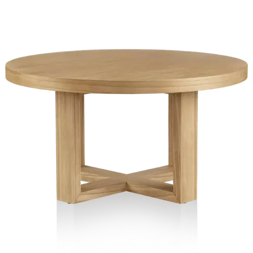 Natural Round Wooden Coffee Table
