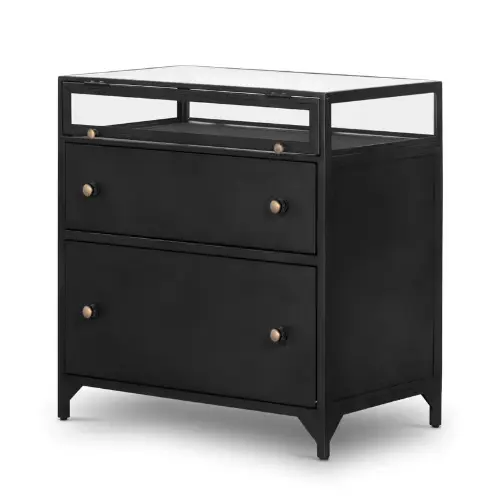 Shadow Box Nightstand - Black (Large)
