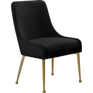 Velvet Upholstered Side Chair